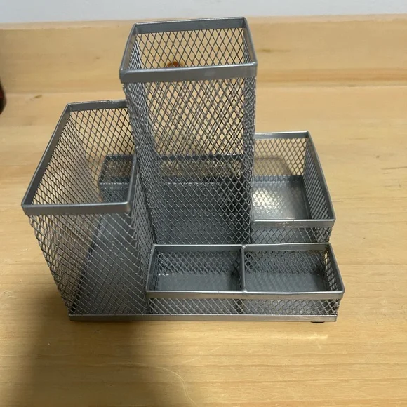 Metal Desk Organizer - Silver - Picture 1 of 5